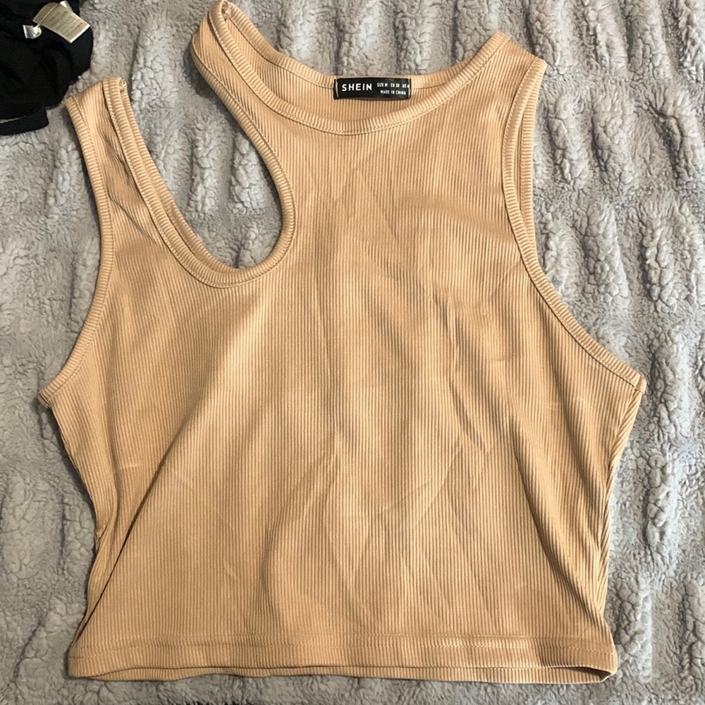 Nude crop top